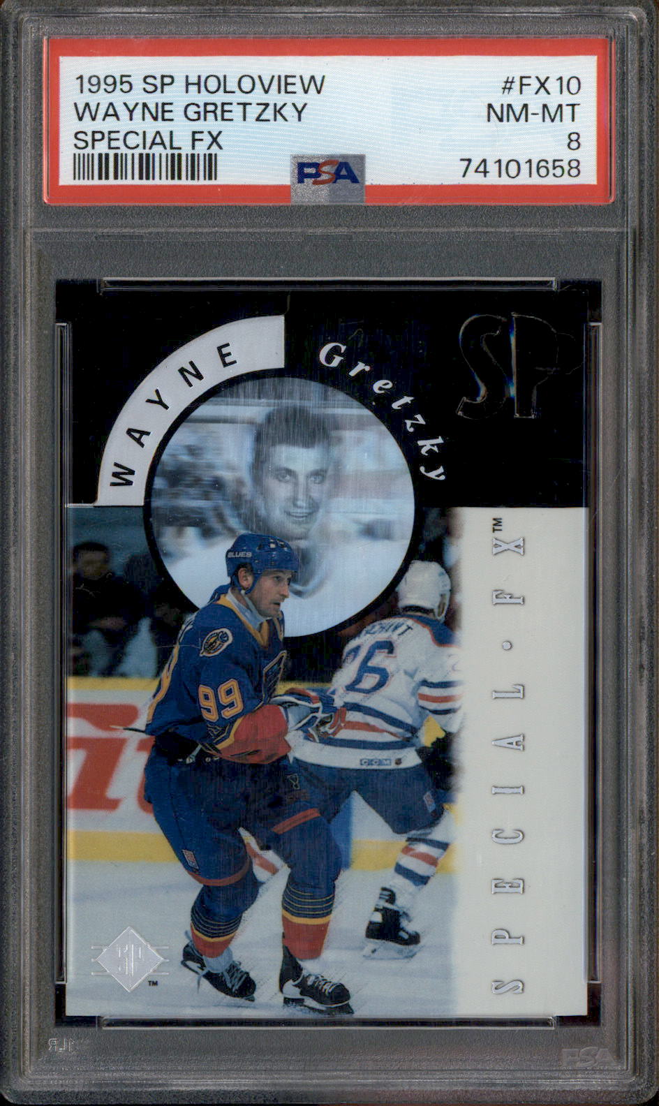 1995 SP Holoview Special FX #FX10 Wayne Gretzky PSA 8