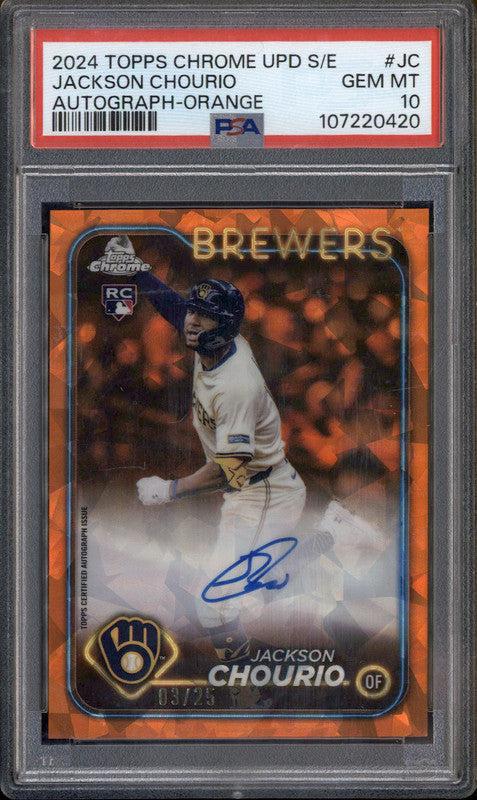 2024 Topps Chrome Sapphire Update Auto Orange #JC Jackson