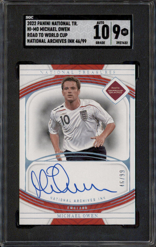 世界3枚限定！PANINI MICHAEL OWEN PSA AUTO10 2021-22 Panini Impeccable Premier League Auto Card : Michael