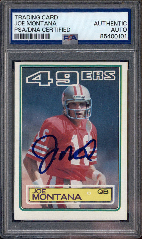 その他 Joe Montana Auto psa9 1982 Topps Trading Card Autograph Joe Montana Auto PSA