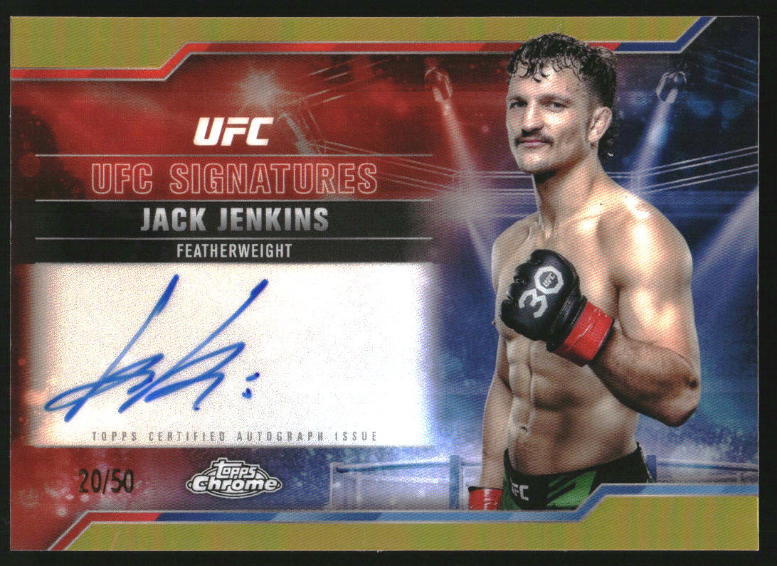 2025 Topps UFC Chrome UFC Signatures Gold Refractor #SIGJJ Jack