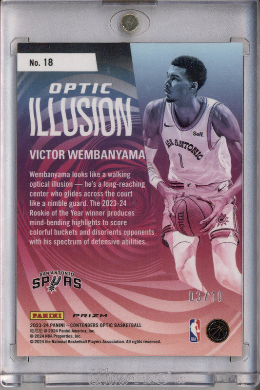 23-24シーズン　ホイルンド 2023-24 Panini Contenders Optic Illusion Gold #18 Victor