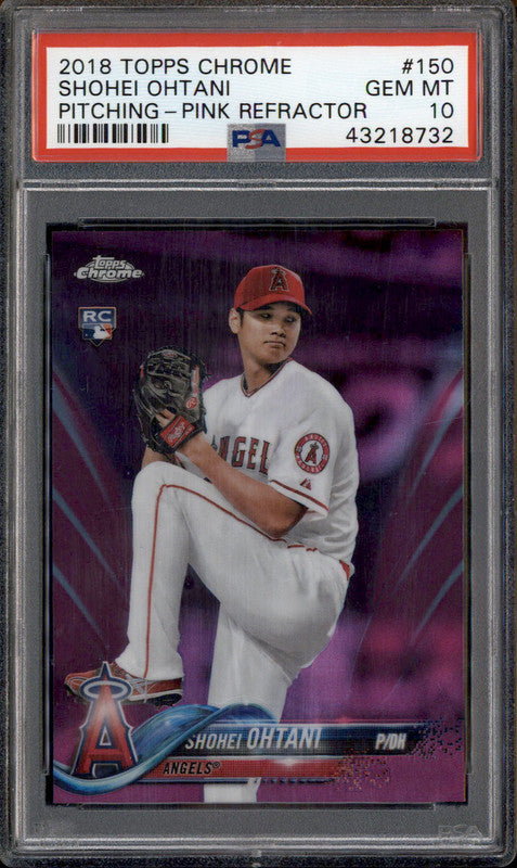 Topps - 大谷翔平　 2018 Topps Chrome update pink 2018 Topps Chrome Update Shohei Ohtani Pink Refractor - BGS
