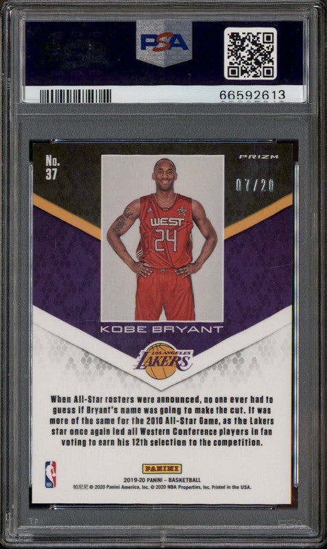 スポーツ選手 2020 KOBE BRYANT CAREER HIGHTLIGHT PACK 2020 Panini Kobe Bryant Career Highlights Checklist, Mosaic