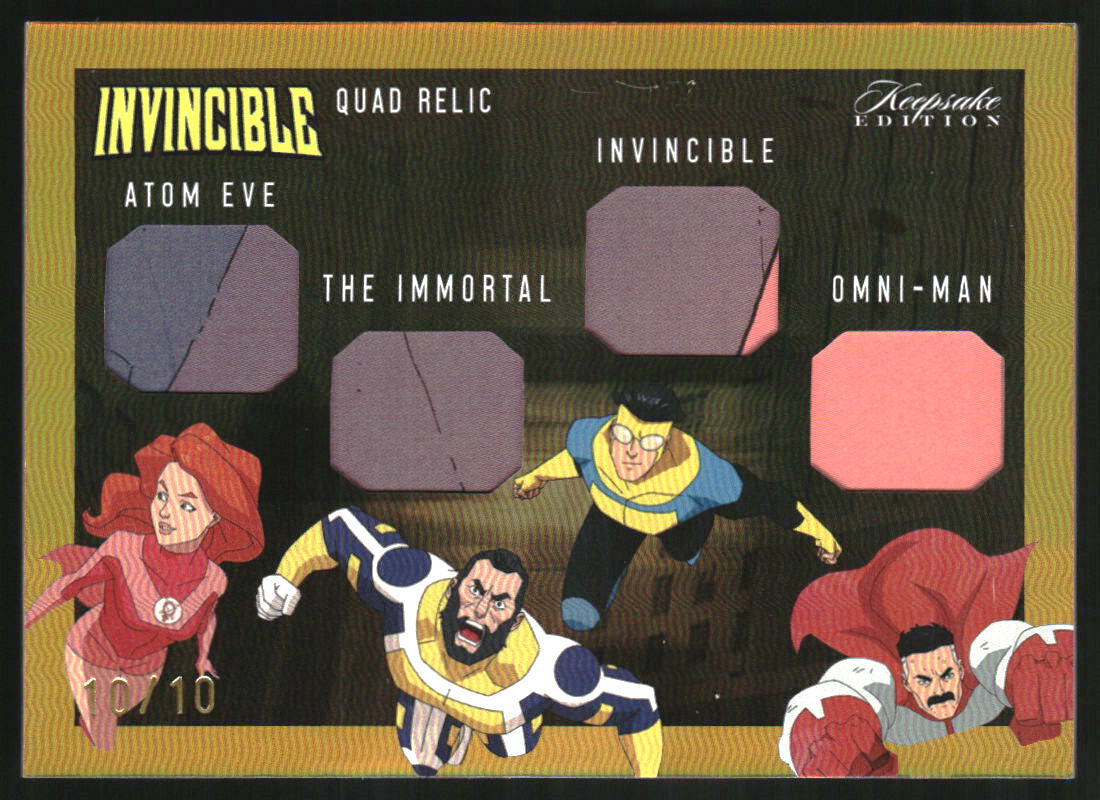 2025 Invincible Quad Relic Gold Atom Eve The Immortal Invincible