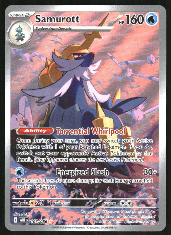 n0n0　0107 ♡ 2025 Pokemon SV White Flare WHT EN #107/086 Samurott