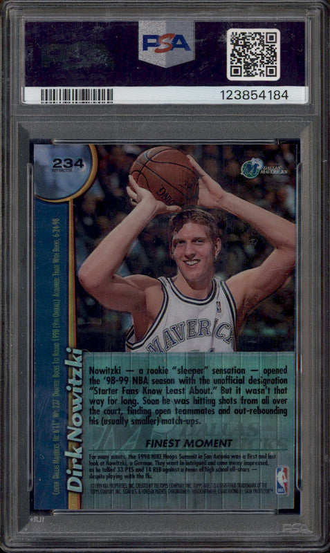 その他 NBA Finest Refractor Dirk Nowitzki RC その他 NBA Finest Refractor Dirk Nowitzki RC 1998-99 Topps