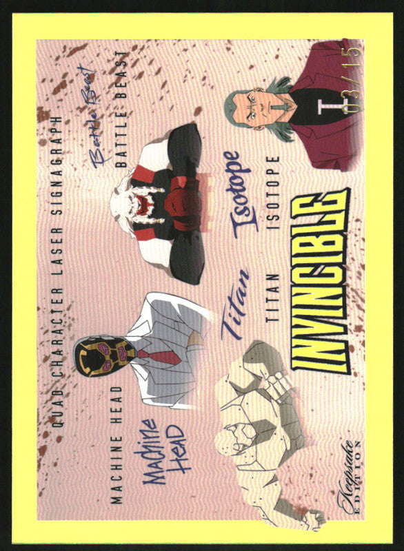 2025 Invincible Signagraphs Gold Machine Head Titan Isotope Battle