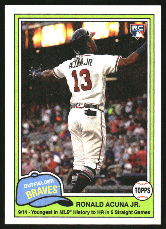 2018 RONALD ACUNA JR. RC CARD 7枚セット Ronald Acuna Jr. 2018 Topps Update Bat Up Rookie Card US250