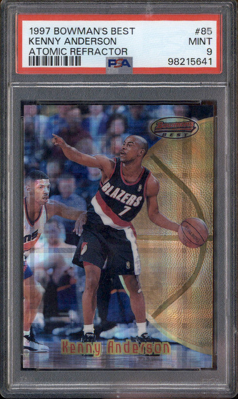 1997-98 Bowman 's Best Atomic Refractors #85 Kenny Anderson