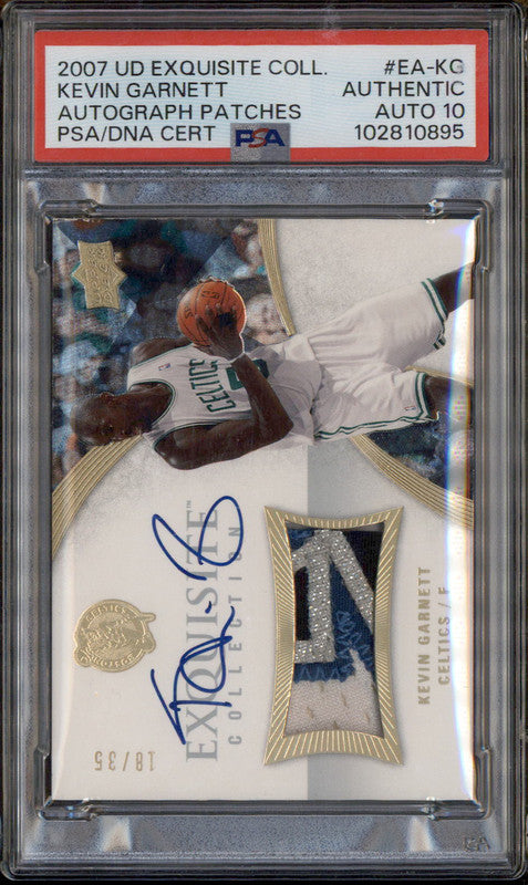 2007 Exquisite Collection Autograph Patch Kevin Garnett Auto