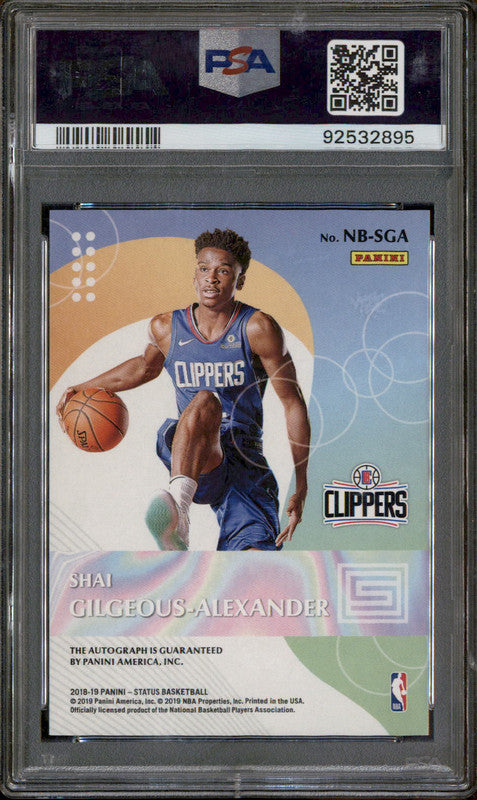 2018 Panini Status New Breed Autograph Shai Gilgeous