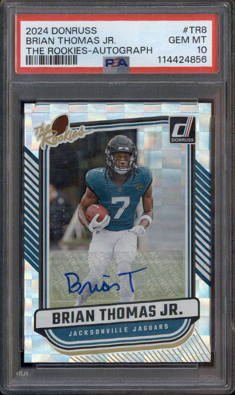 2024 Donruss The Rookies Autographs #TR-8 Brian Thomas Jr. RC Auto