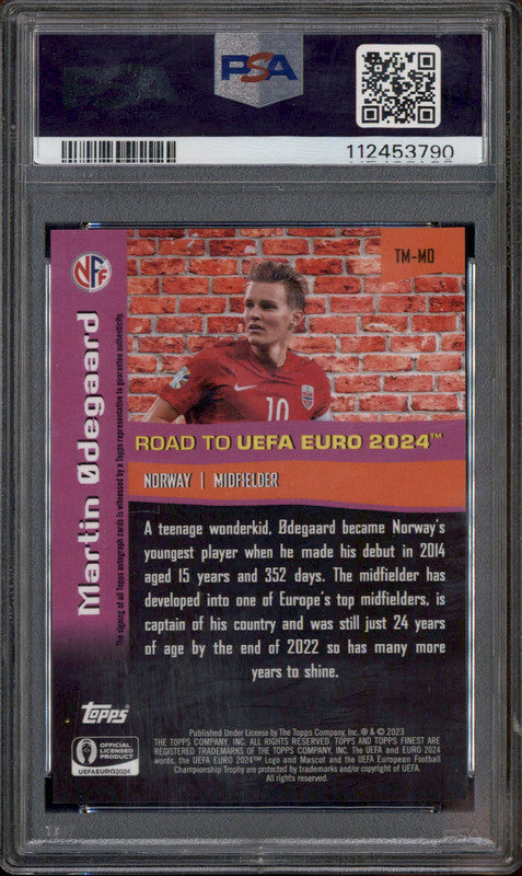 2022-23 Topps Finest ジェラード インサートTHE MAN 2022-23 Topps Finest UEFA ERLING HAALAND The Man PSA 10 | eBay
