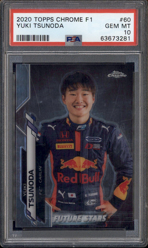 YUKI★ 2020 Topps Chrome Formula 1 #60 Yuki Tsunoda Future Stars