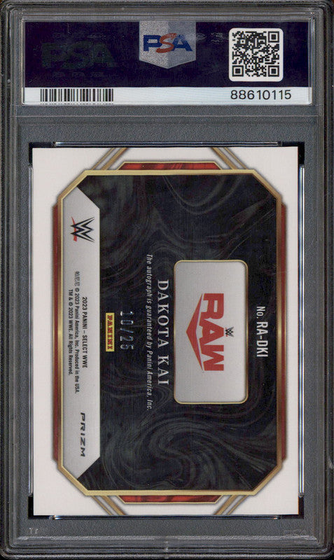 DC ARROW ケイティロッツ　サインカード 2023 Select WWE Ringside Action Signatures Tie Dye Dakota