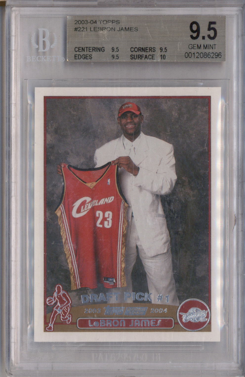 2003-04 Topps #221 Lebron James RC Rookie BGS 9.5 – Burbank