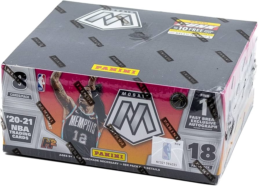2020-21 Panini Mosaic Fast Break Basketball Hobby Box
