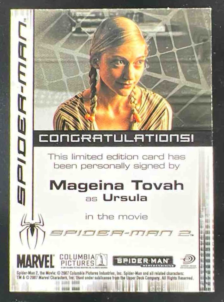 2007 Rittenhouse Spider-Man 3 Autographs #NNO Mageina Tovah Auto