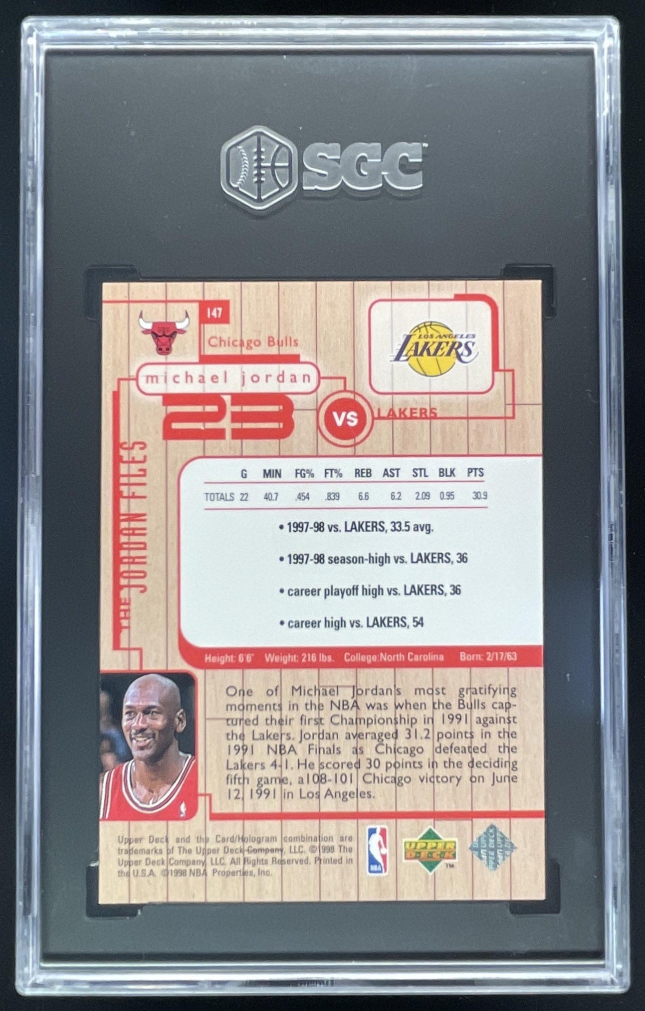 1998-99 Upper Deck Michael Jordan Living Legend #147 Michael