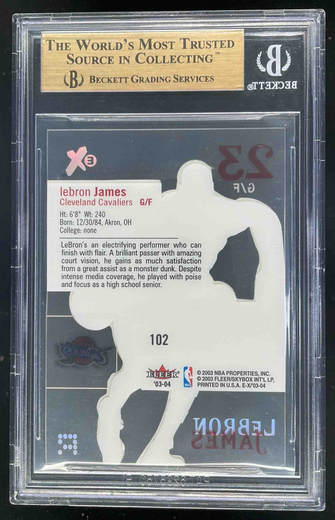 Lebron James Rookie card 2003 Fleer EX 【公式通販】