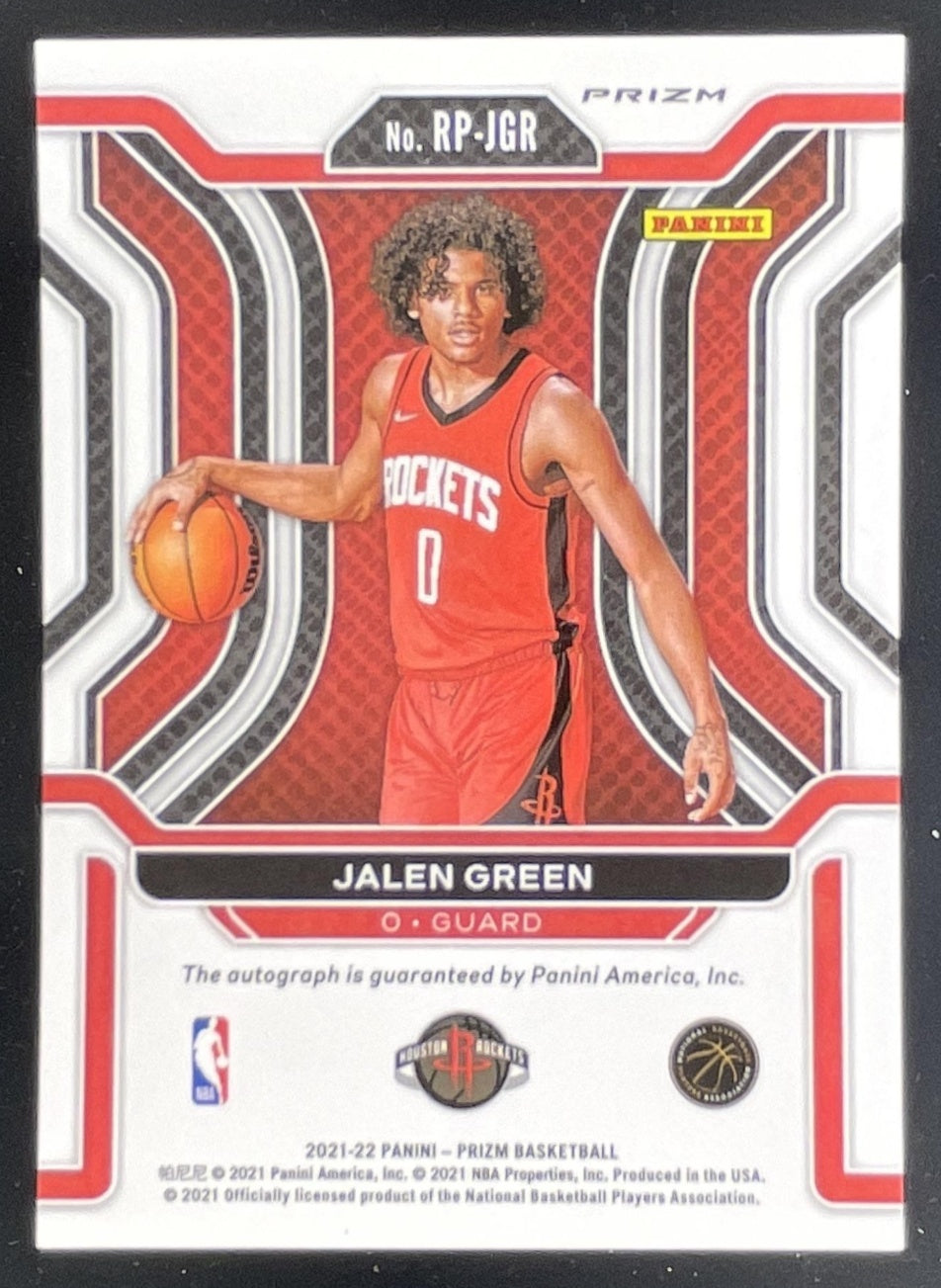 2021-22 Panini Prizm Rookie Penmanship Prizms Silver #RP-JGR Jalen