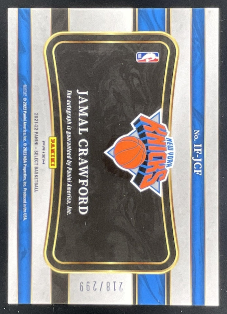 2021-22 Panini Select In Flight Signatures #IF-JCJ Jamal Crawford
