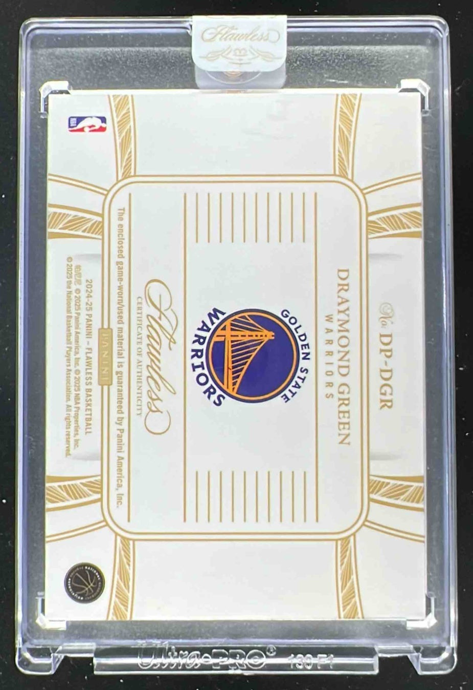 2024-25 Panini Flawless Dual Patches Fuchsia #40 Draymond Green /5