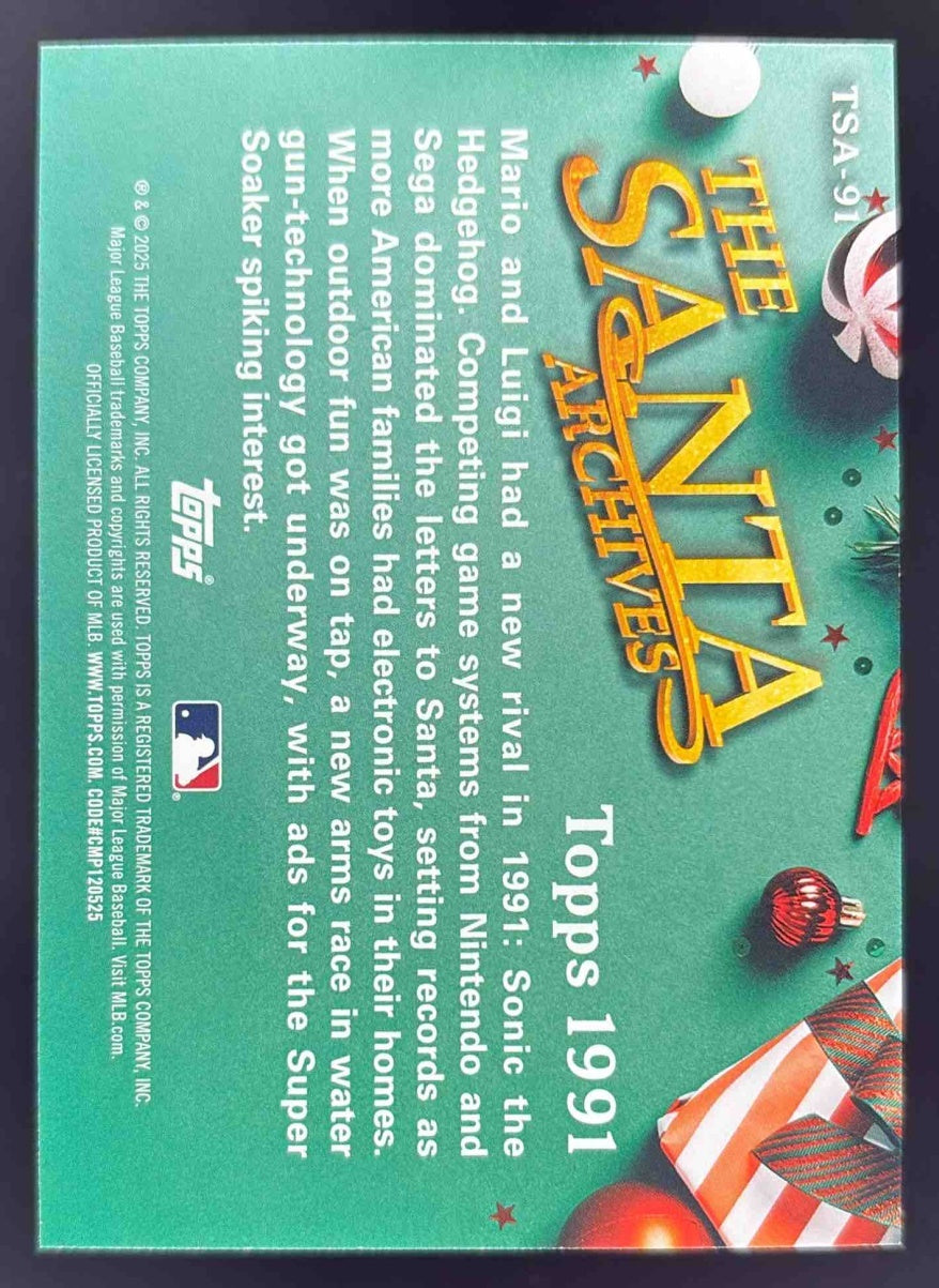 2025 Topps Holiday The Santa Archives #TSA-91 Santa Claus