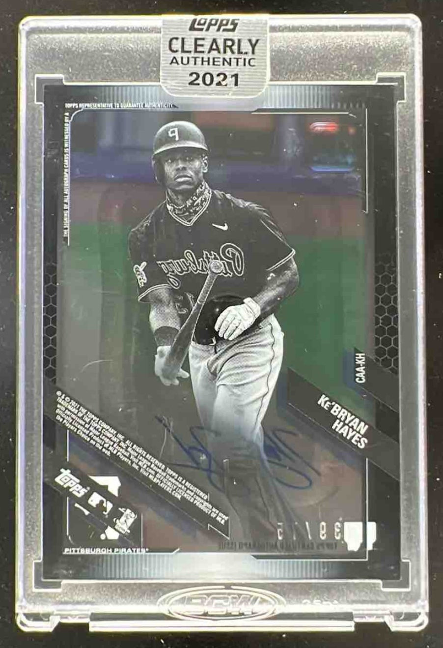 2021 Topps Clearly Authentic Black #CAA-KH Ke Bryan Hayes RC Auto
