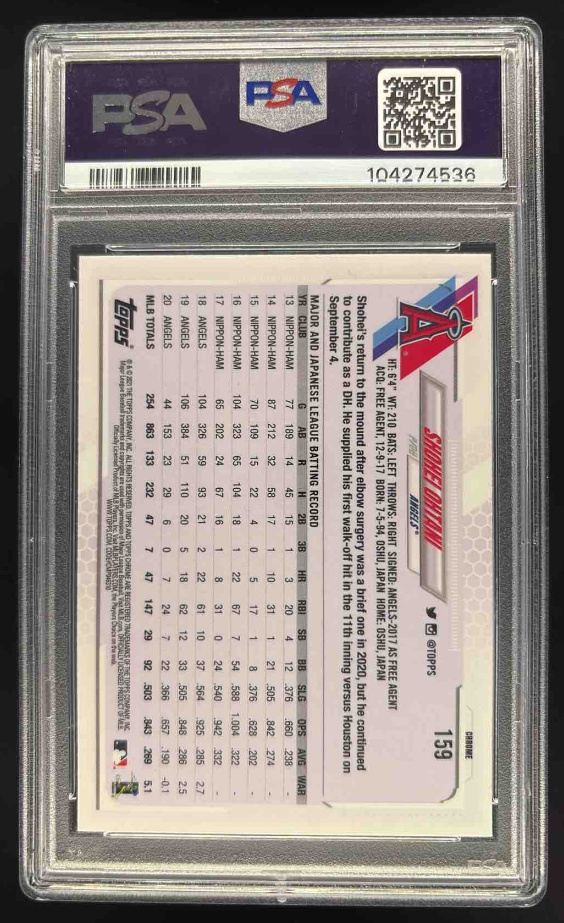 2024 Bowman Chrome Mega Box Green Refractor #85 Shohei