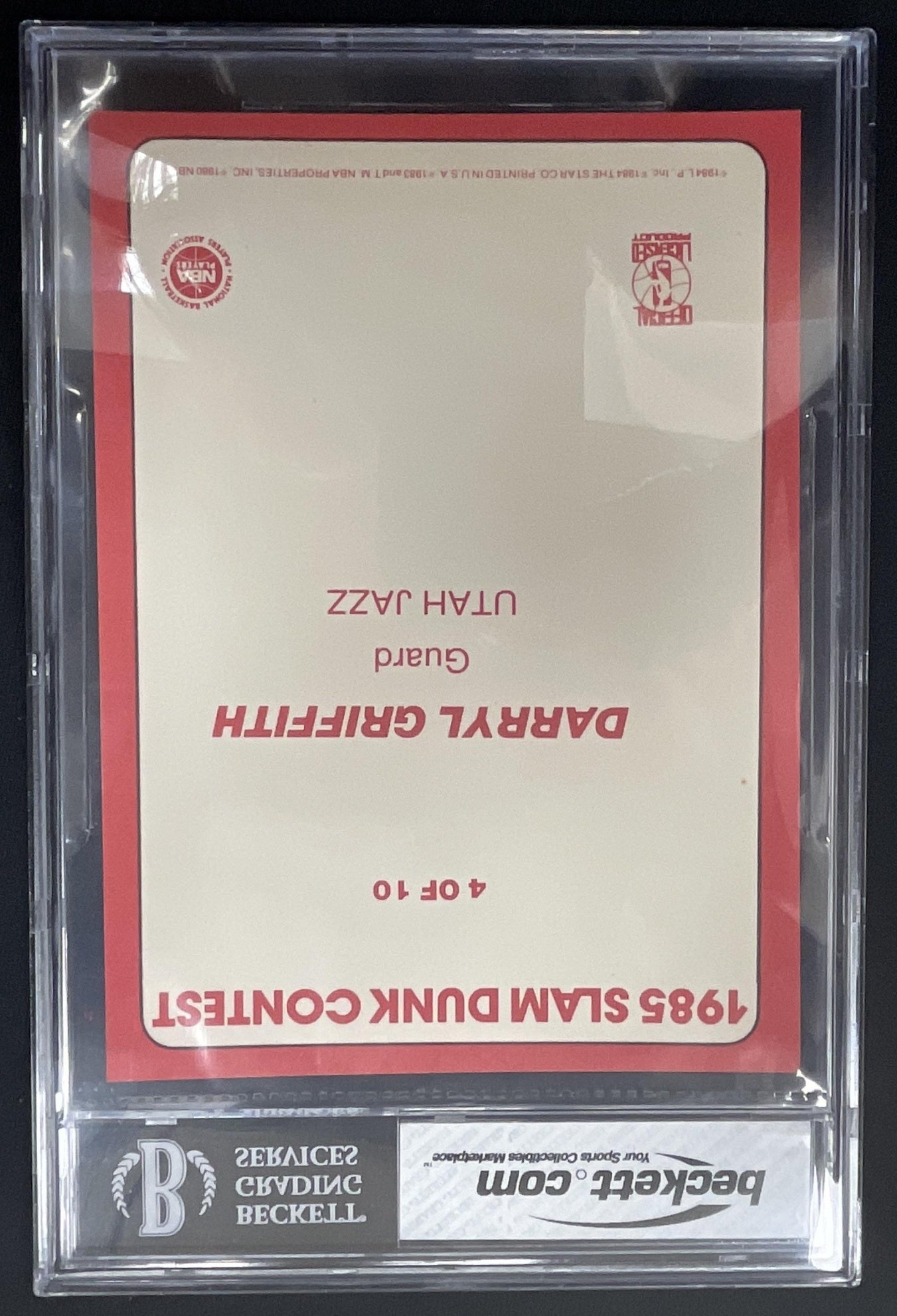 1985-86 Star Slam Dunk Supers #4 Darrell Griffith BGS 8 – Burbank
