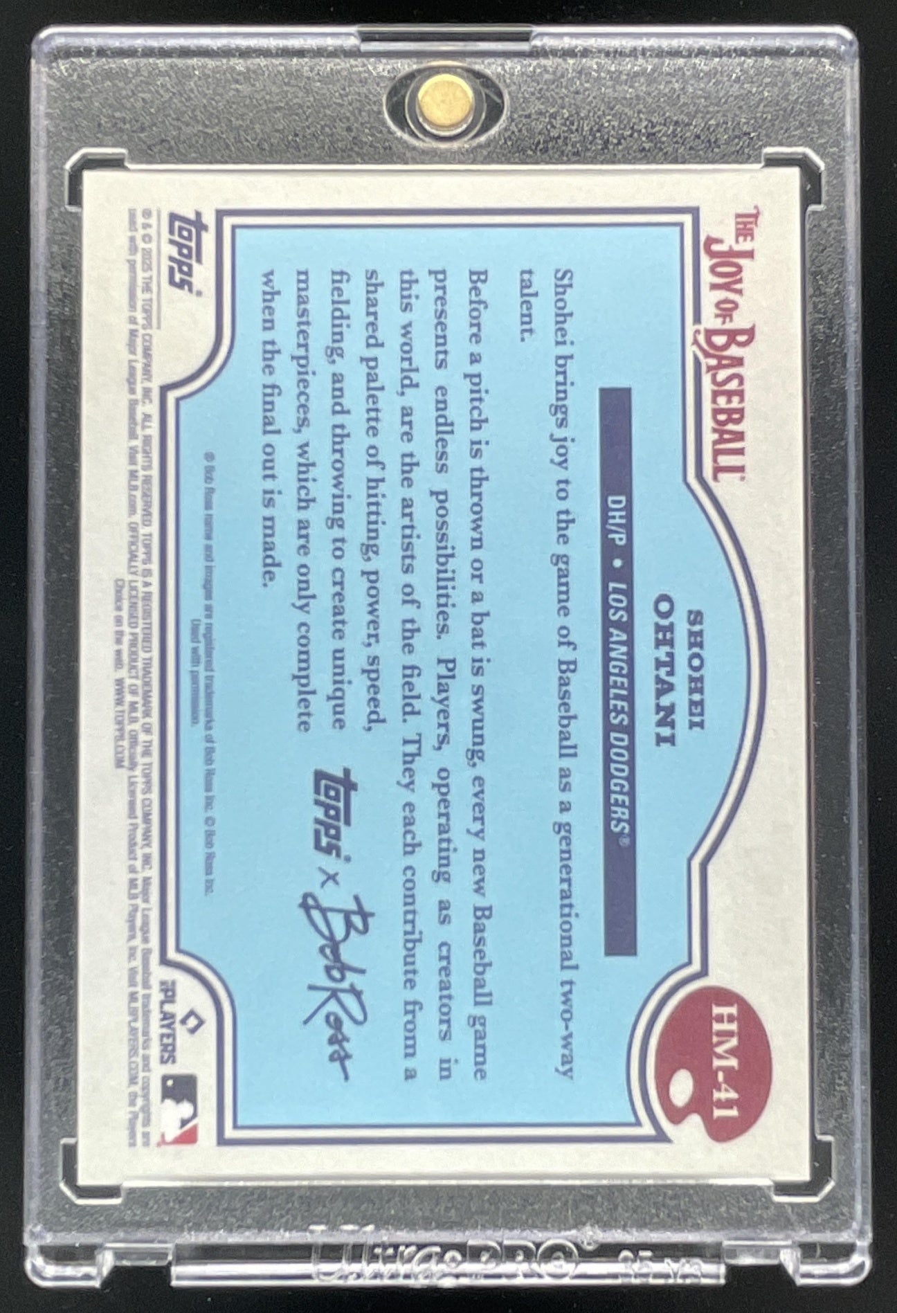 2025 Topps Bob Ross: The Joy of Baseball Happy Mistake SP #41