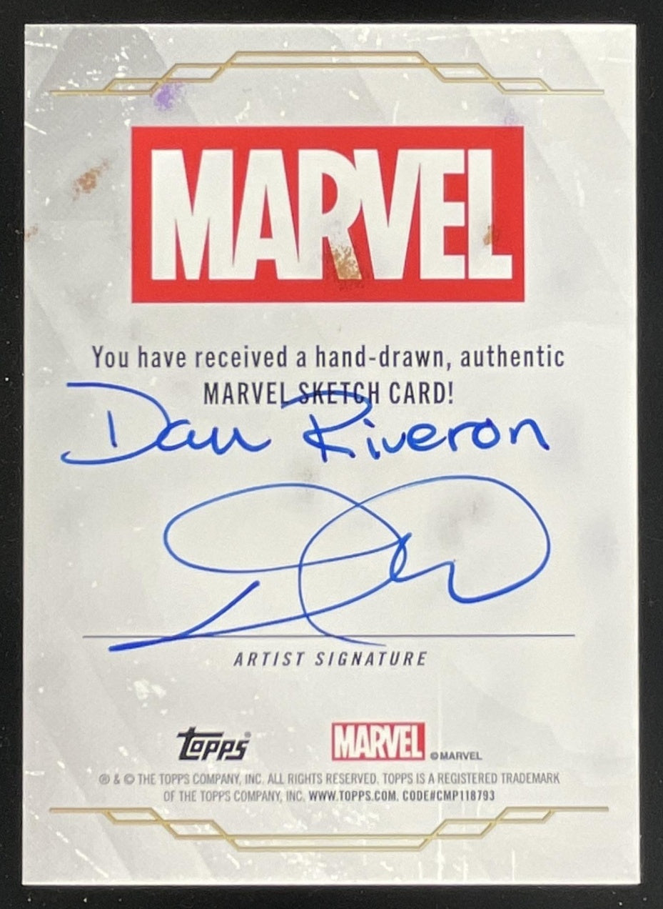 Topps Marvel Sketch Card Artist Autograph Dan Riveron Juggernaut