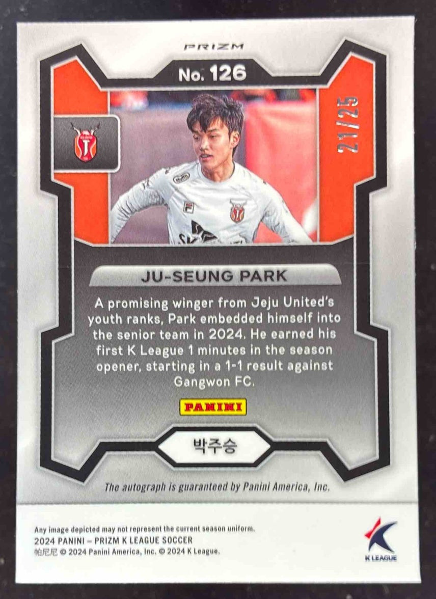 2024 Panini Prizm K-League Mojo Prizm #126 Ju-Seung Park /25