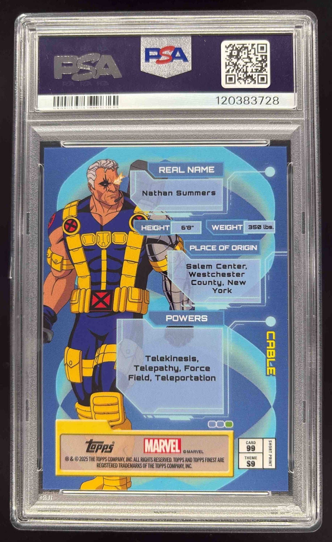 2025 Topps Finest X-Men '97 #99 Cable SP PSA 10 – Burbank Cards