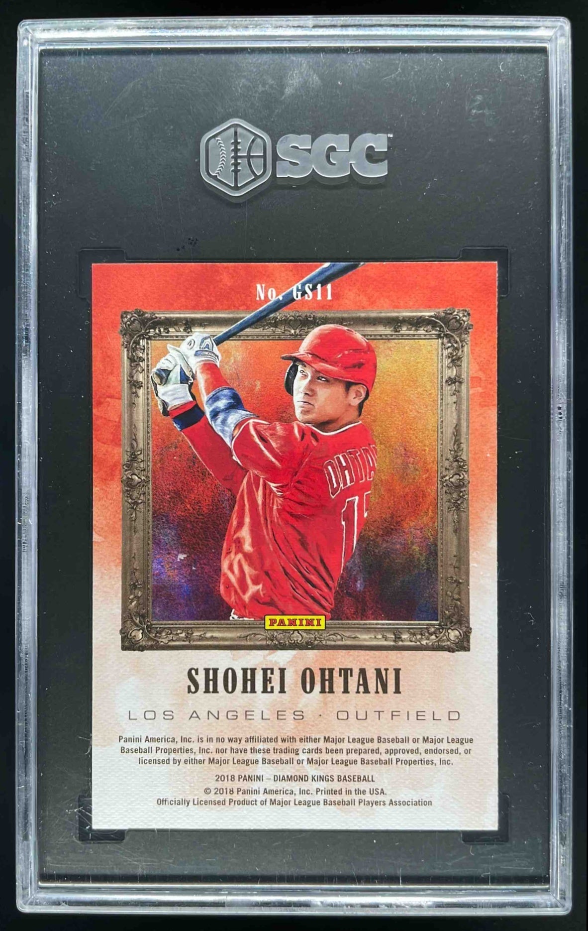 2018 Panini Diamond Kings Gallery of Stars #GS11 Shohei Ohtani RC