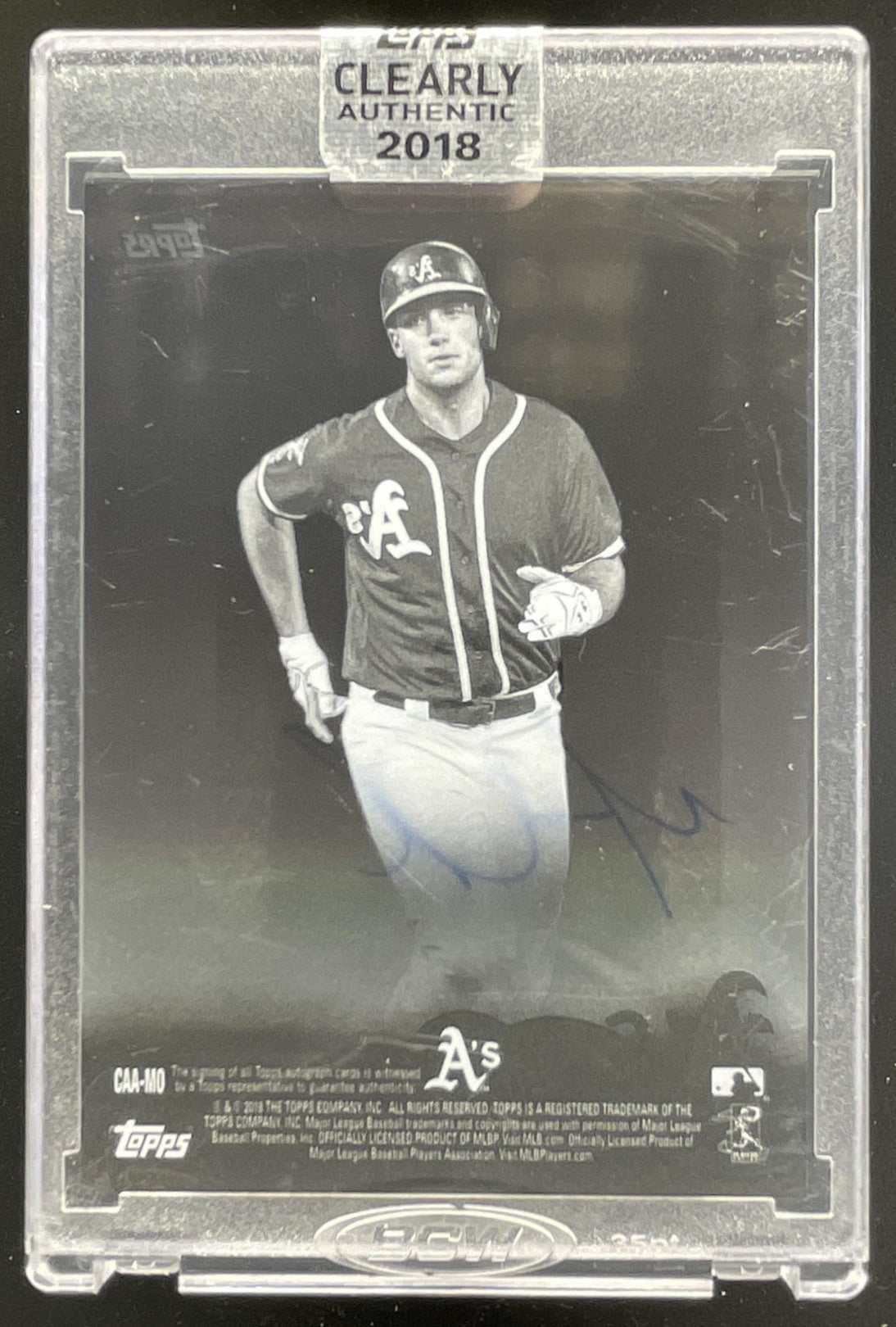 その他 TOPPS CLEARLY 2018 Topps Clearly Authentic #CAA-MO Matt Olson Autograph Auto