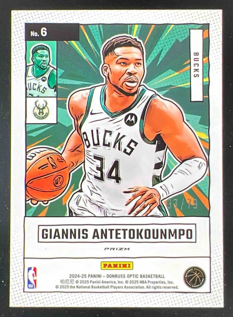 2024-25 Donruss Optic Net Marvels Pink Velocity #6 Giannis
