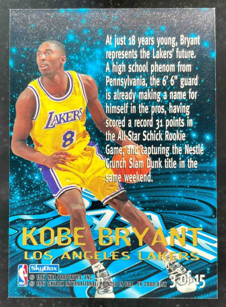 1996 Skybox EX-2000 Star Date 2000 #3 Kobe Bryant – Burbank Cards