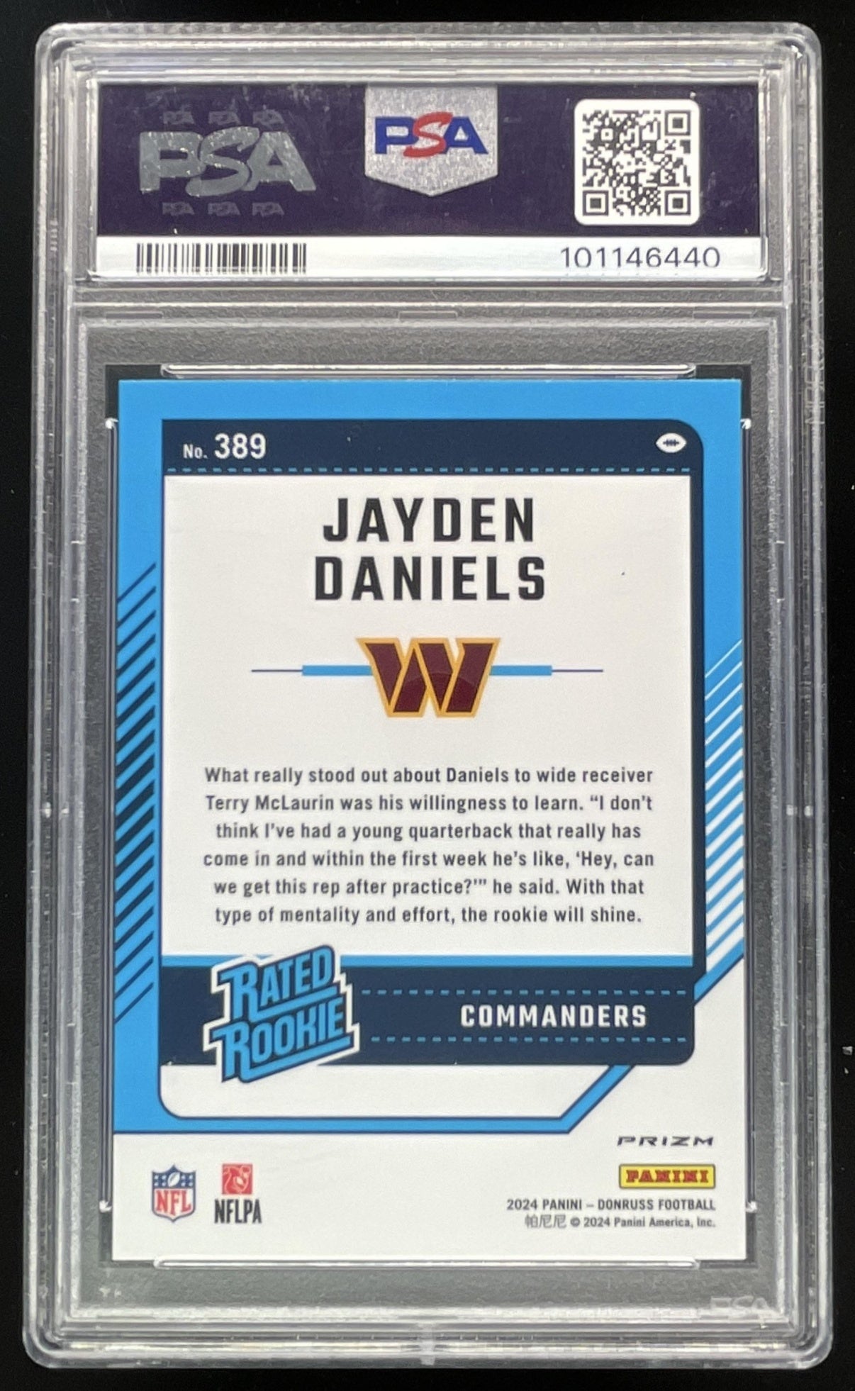 2024 Donruss Optic Rookie Preview Red Pandora #389 Jayden Daniels RC P –  Burbank Cards