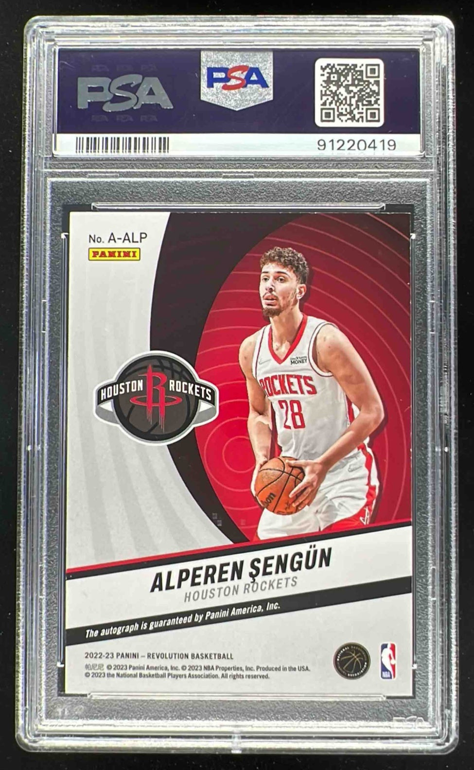 トレイヤング　直筆サイン　オート　panini Revolution PSA8 2022-23 Panini Revolution Autographs #A-ALP Alperen Sengun Auto