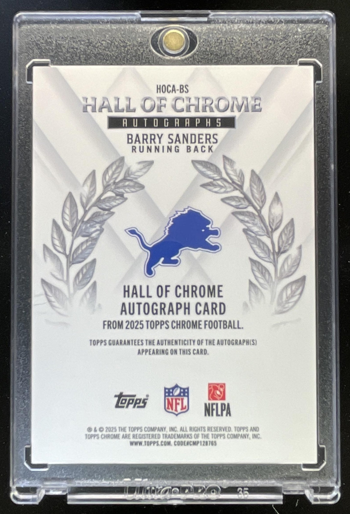 2025 Topps Chrome Hall of Chrome Orange Refractor #HOCABS Barry