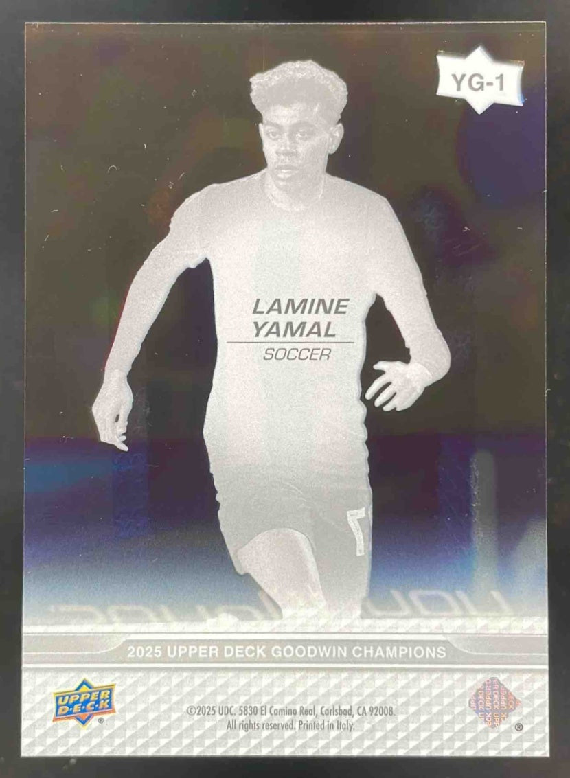 2025 Upper Deck Goodwin Champions Young Guns Clear Cut #YG1 Lamine