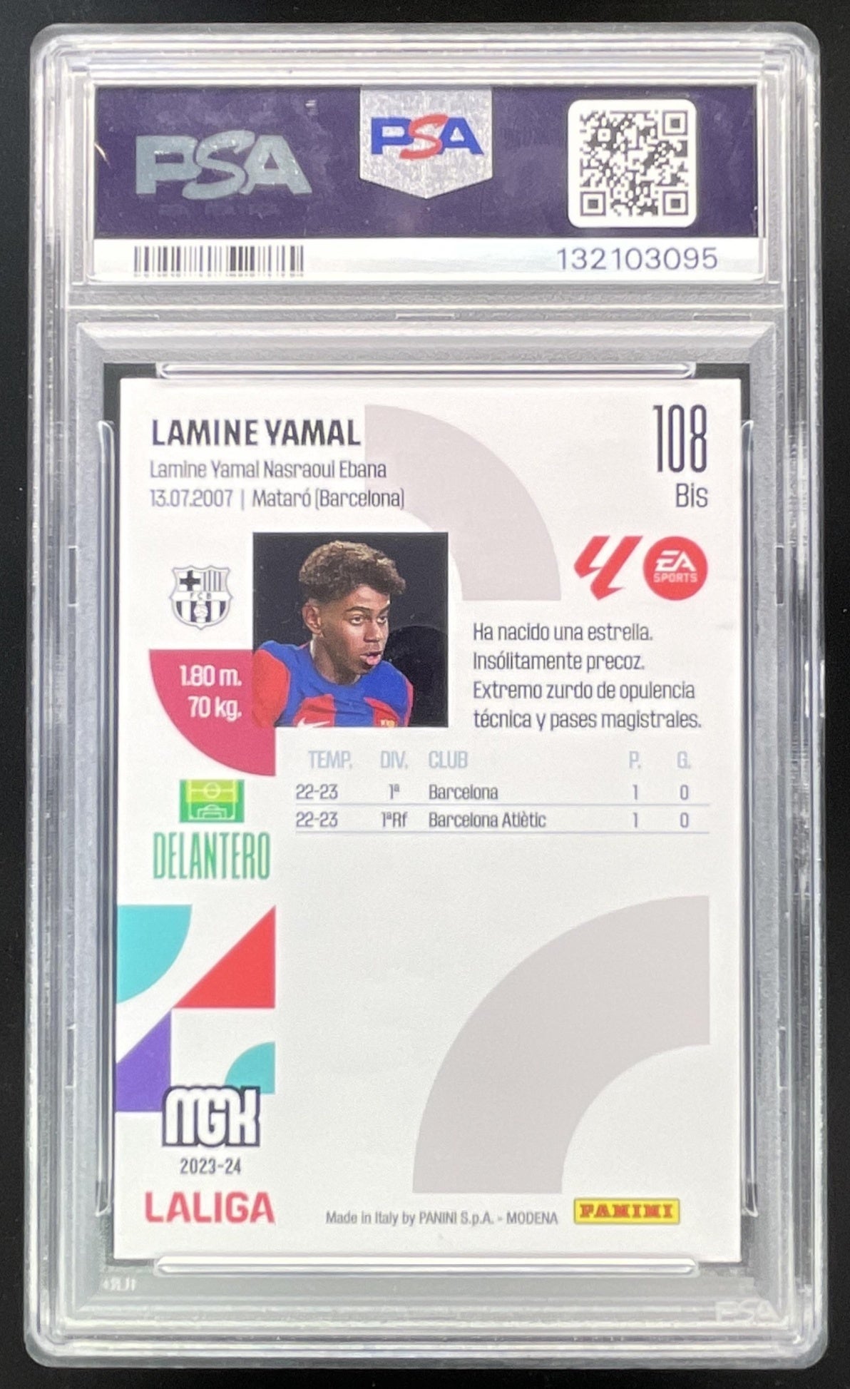 lamine yamal graded card 2023 Panini Megacracks LaLiga EA Sports #108 bis Lamine Yamal RC PSA 5 –  Burbank Cards