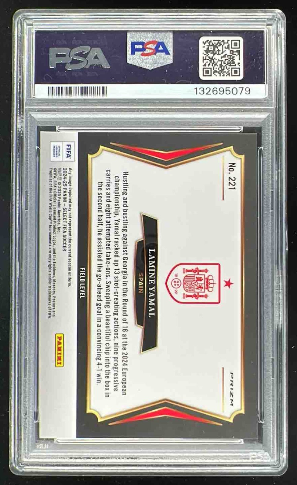 2024-25 Panini Select FIFA Field White Sparkle #221 Lamine Yamal