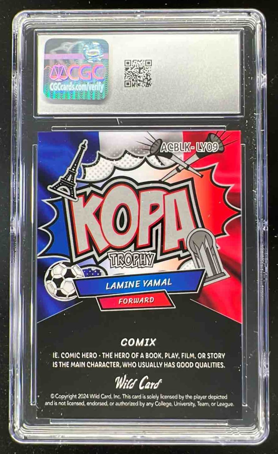 2025 Wild Card Black Label Comix Parallel 1 Stealth Lamine Yamal