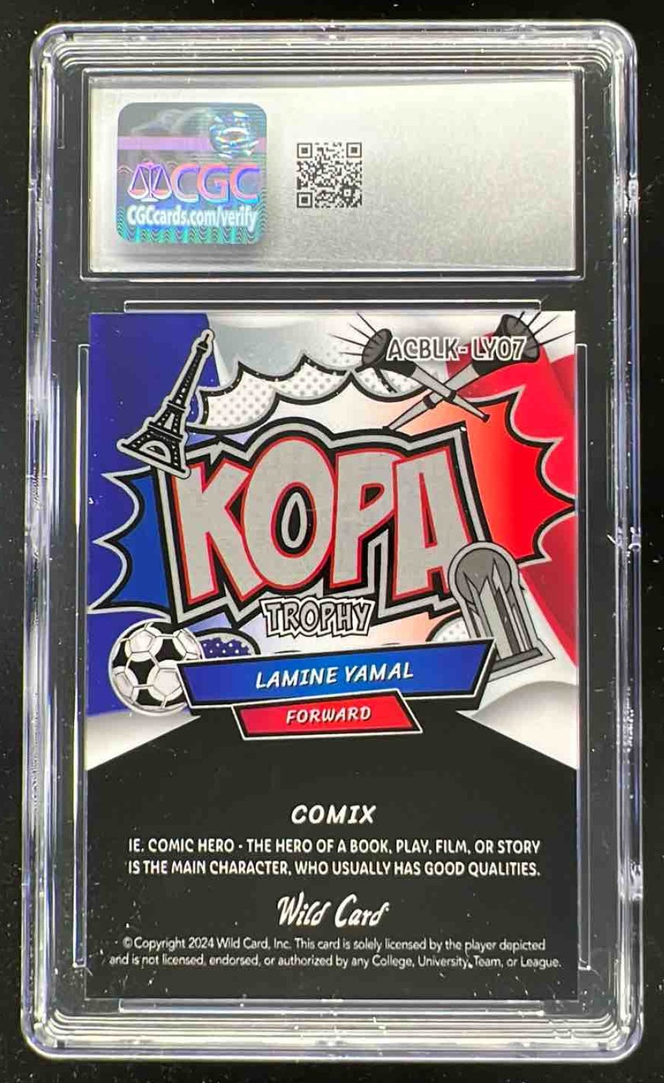 応援グッズ YAMA 2025 Wild Card Black Label Comix Parallel 2 Mojo Lamine Yamal RC 1