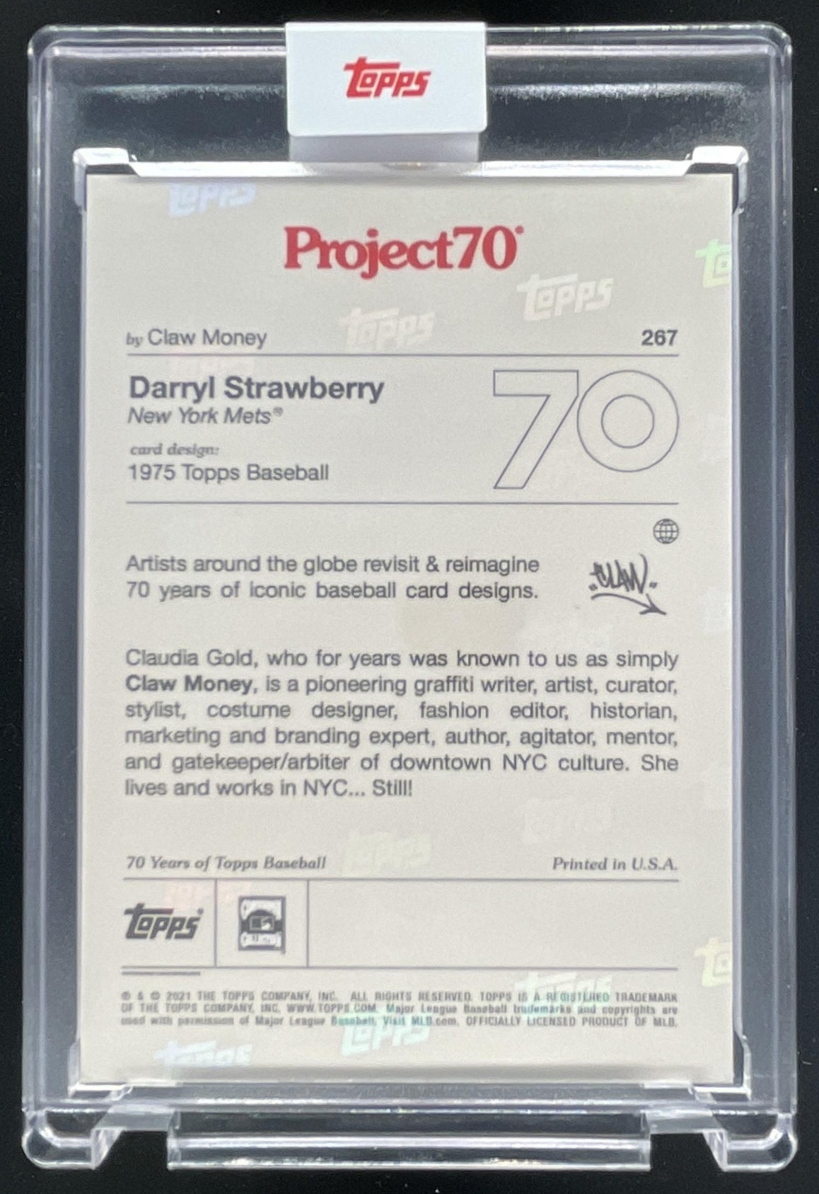 2021 Topps Project70 #267 Darryl Strawberry – Burbank Cards