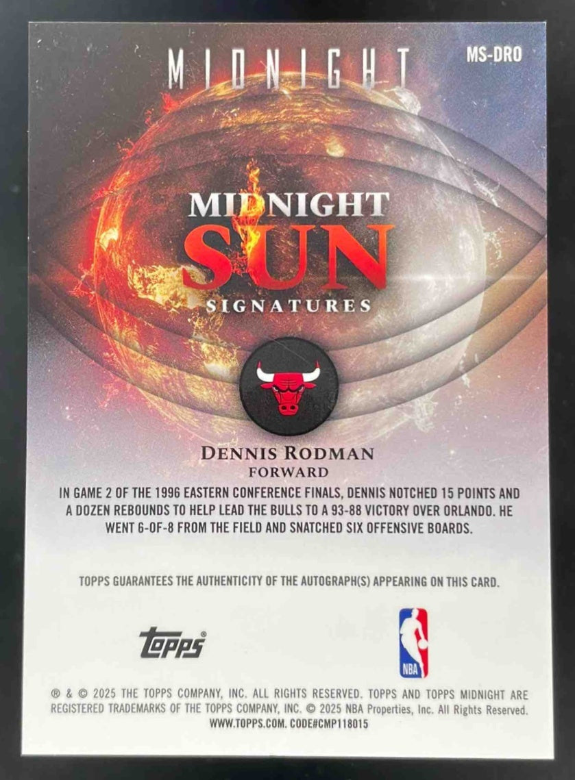 その他 dennis rodman ultimate signature auto Dennis Rodman Signed Autograph Auto Chicago Bulls Jersey w/COA HOF